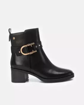 Женские кожаные ботильоны на молнии Carmela, черный