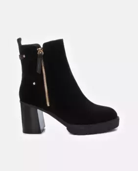 Женские кожаные ботильоны на молнии Carmela, черный