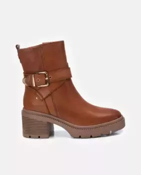 Женские кожаные ботильоны на молнии Carmela, цвет Camel