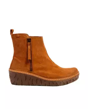Женские кожаные ботильоны на молнии El Naturalista, оранжевый