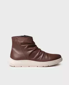 Женские кожаные ботильоны на молнии Toni Pons, коричневый