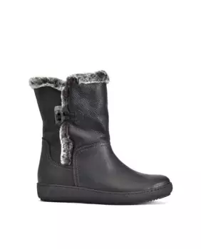 Женские кожаные ботильоны на нескользящей подошве Alpe, черный