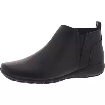 Женские кожаные ботильоны на низком каблуке Aerial Easy Spirit, темно-синий