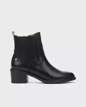 Женские кожаные ботильоны на резинках по бокам Pikolinos, черный