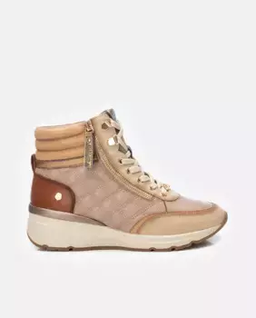 Женские кожаные ботильоны на шнуровке Carmela, бежевый