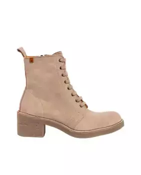 Женские кожаные ботильоны на шнуровке El Naturalista, бежевый
