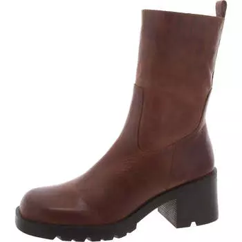 Женские кожаные ботильоны Nala на блочном каблуке Steve Madden, цвет tan leather