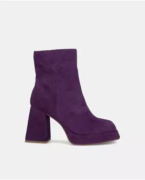 Женские кожаные ботильоны с квадратным носком Alma en Pena, фиолетовый