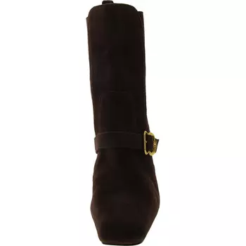 Женские кожаные ботильоны с квадратным носком Sam Edelman, коричневый