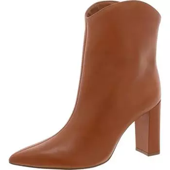 Женские кожаные ботильоны с миндалевидным носком Arezzo, цвет marrom