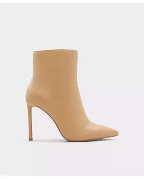 Женские кожаные ботильоны с острым носком Aldo, бежевый