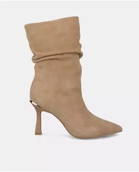 Женские кожаные ботильоны с острым носком Alma en Pena, бежевый