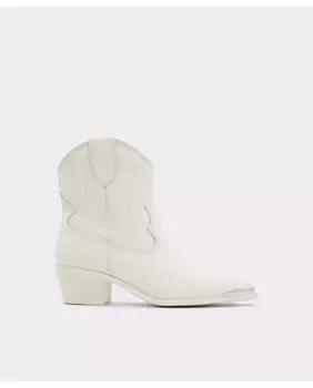 Женские кожаные ботильоны с острым носком Aldo, белый