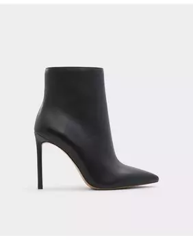 Женские кожаные ботильоны с острым носком Aldo, черный