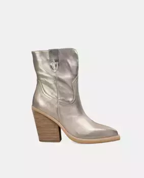 Женские кожаные ботильоны с острым носком Alma en Pena, коричневый