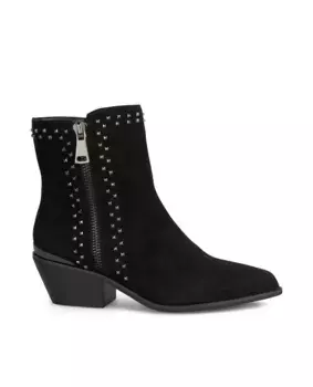 Женские кожаные ботильоны с острым носком Alma en Pena, черный