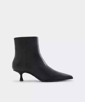 Женские кожаные ботильоны с острым носком Aldo, черный