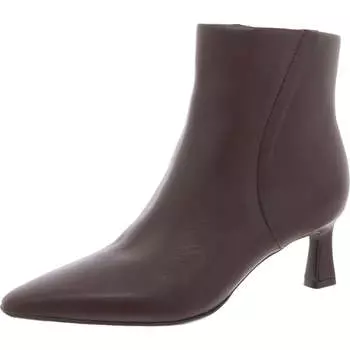 Женские кожаные ботильоны с острым носком Naturalizer, цвет chocolate