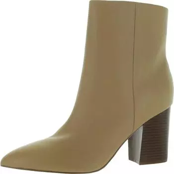 Женские кожаные ботильоны с острым носком Plumm Nine West, цвет light natural