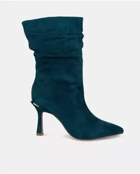 Женские кожаные ботильоны с острым носком Alma en Pena, бирюзовый