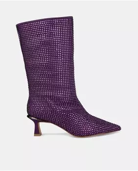Женские кожаные ботильоны с острым носком Alma en Pena, фиолетовый