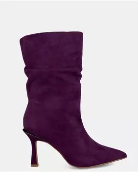 Женские кожаные ботильоны с острым носком Alma en Pena, фиолетовый