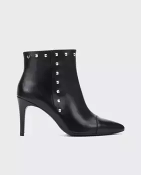 Женские кожаные ботильоны с заклепками и гелевой стелькой Martinelli, черный