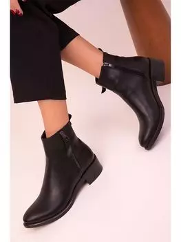 Женские кожаные ботильоны с застежкой-молнией Soho Exclusive