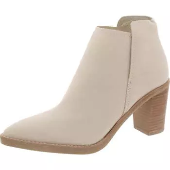Женские кожаные ботильоны Spade на молнии Dolce Vita, цвет ivory nubuck