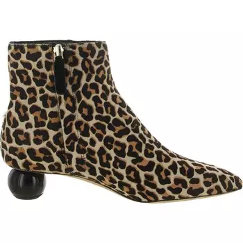 Женские кожаные ботильоны Sydney из телячьего волоса Kate Spade New York, цвет Lovely Leopard