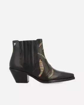 Женские кожаные ботильоны в ковбойском стиле с вышивкой ручной работы Gioseppo, белый