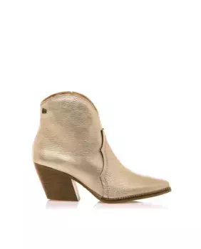 Женские кожаные ботильоны в ковбойском стиле с деталями в стиле кантри Mustang, золотой