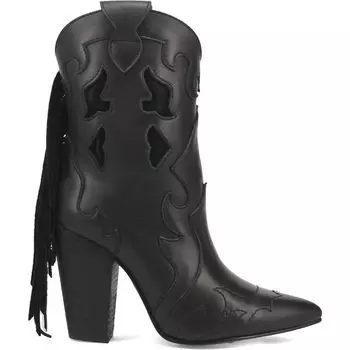 Женские кожаные ботильоны в стиле вестерн Dingo Lady's Night Dingo, красный