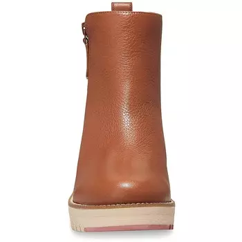 Женские кожаные ботильоны ZG City на танкетке ZeroGrand Cole Haan, цвет British Tan/Ivory