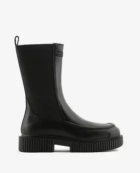 Женские кожаные ботинки челси Armani Exchange, черный
