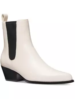 Женские кожаные ботинки челси до середины икры MICHAEL Michael Kors, цвет Light Cream