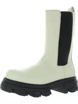 Женские кожаные ботинки челси на платформе Echoe Steve Madden, цвет bone leather