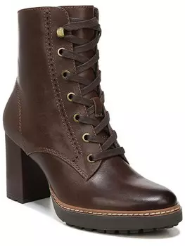 Женские кожаные ботинки до середины икры на молнии Callie Naturalizer, цвет Chocolate Leather