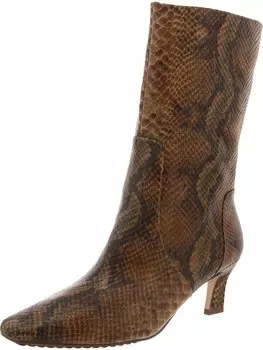 Женские кожаные ботинки до середины икры Savina без шнуровки Naturalizer, цвет Tan Snake