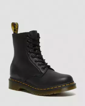 Женские кожаные ботинки Dr. Martens 1460 Virginia, цвет Black — Virginia