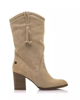 Женские кожаные ботинки на каблуке в ковбойском стиле Mustang