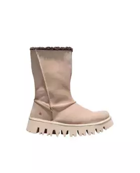 Женские кожаные ботинки на молнии Art, серый