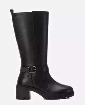 Женские кожаные ботинки на молнии Carmela, черный