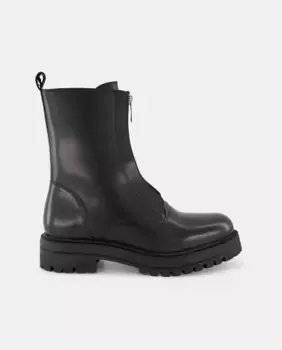 Женские кожаные ботинки на молнии Green Coast, черный