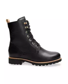 Женские кожаные ботинки на подкладке из натурального волоса Panama Jack, черный