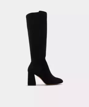 Женские кожаные ботинки с круглым носком Aldo, черный