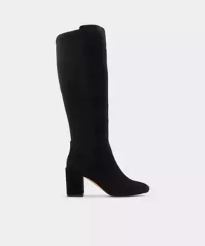 Женские кожаные ботинки с круглым носком Aldo, черный