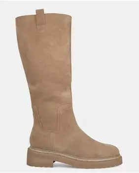 Женские кожаные ботинки с круглым носком Alma en Pena, бежевый