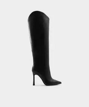 Женские кожаные ботинки с острым носком Aldo, черный