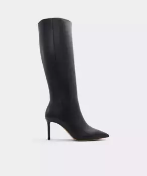 Женские кожаные ботинки с острым носком Aldo, черный